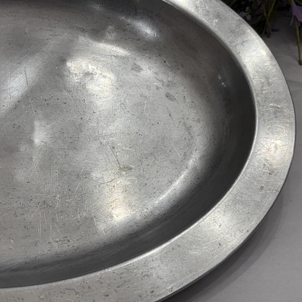 Vintage U.S.N. Aluminum Serving Platter, Enlisted Serving Platter WWII US Navy​ - Picture 7 of 10